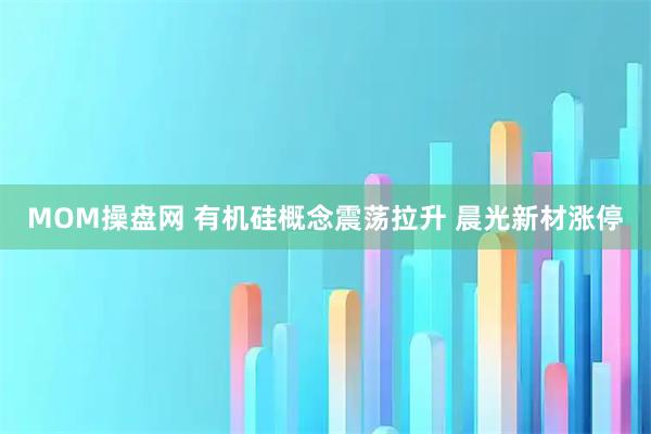MOM操盘网 有机硅概念震荡拉升 晨光新材涨停