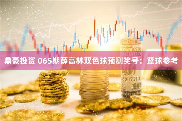 鼎豪投资 065期薛高林双色球预测奖号：蓝球参考